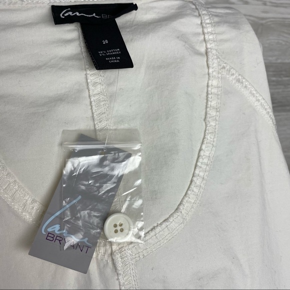 NWT Lane Bryant White Embroidered Full Zip Jacket - Picture 5 of 6